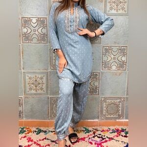 New coord sets pink blue green mustard